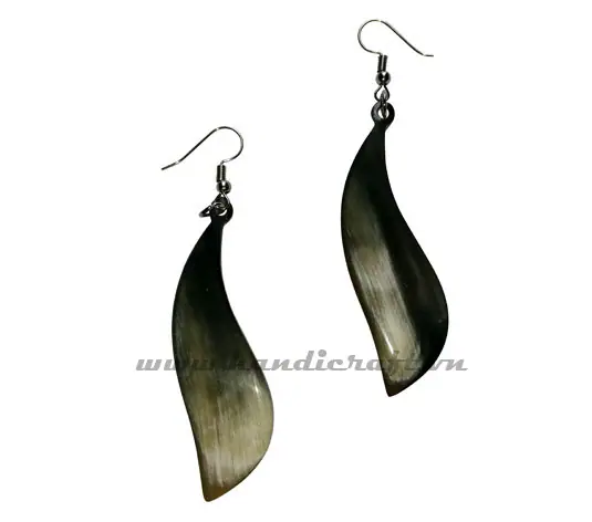 Horn Earrings HD30378, handmade buffalo horn jewelry