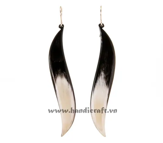 Horn Earrings HD30383, handmade buffalo horn jewelry