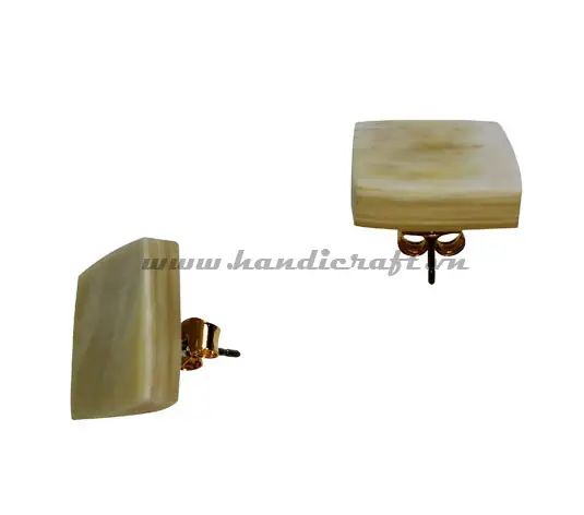 Horn Earrings HD30404, handmade buffalo horn jewelry