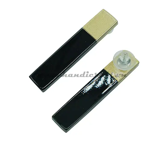 Horn & Lacquer Earrings HD30450, handmade buffalo horn jewelry