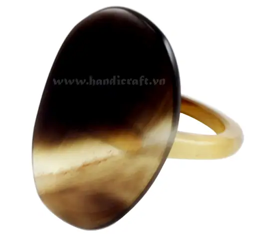 Horn Ring HD40020, handmade buffalo horn jewelry