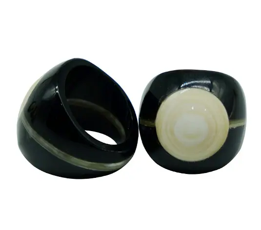 Horn Ring HD40033, handmade buffalo horn jewelry