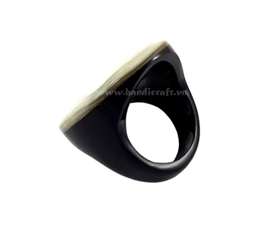 Horn Ring HD40040, handmade buffalo horn jewelry