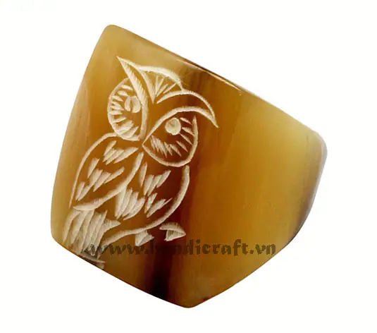 Horn Ring HD40061, handmade buffalo horn jewelry