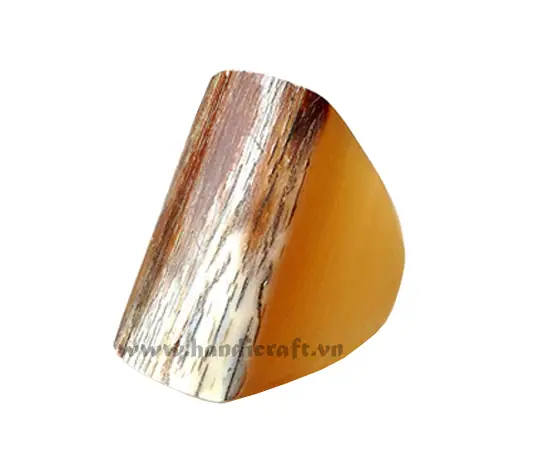Horn Ring HD40070, handmade natural buffalo horn jewelry from Vietnam