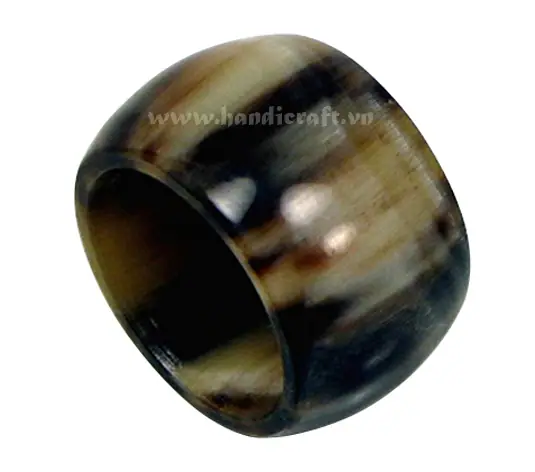 Horn Ring HD40087, handmade natural buffalo horn jewelry from Vietnam