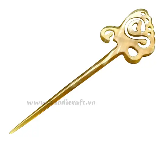 Handmade Horn Hair Accessories HD50075, handmade natural buffalo horn jewelry from Vietnam