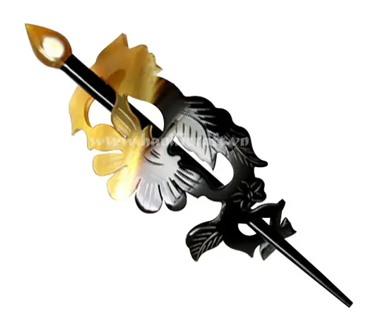 Handmade Horn Hair Accessories HD50245, handmade buffalo horn jewelry